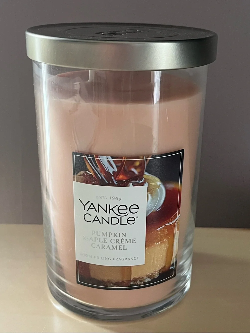 Yankee Candle Pumpkin Maple Creme Caramel 20 Oz Two Wick Candle Brand New